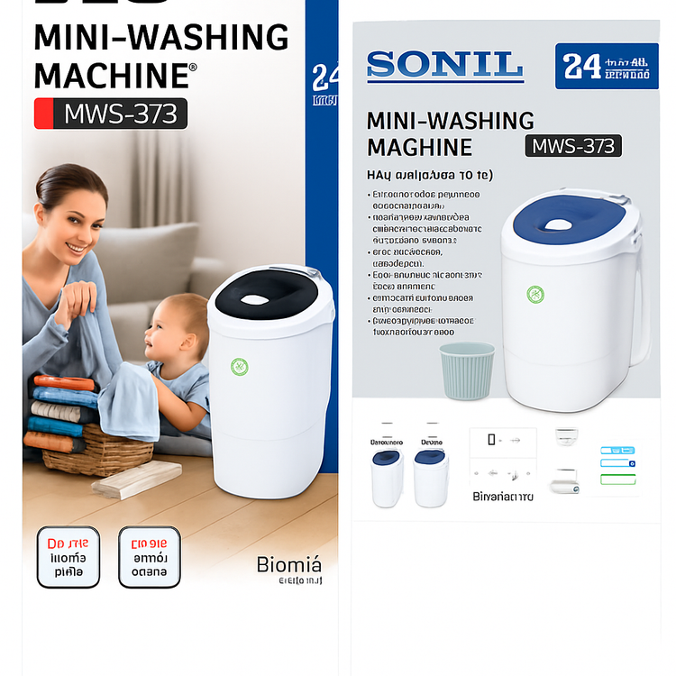 مینی واش تایمردار 3.5 کیلویی سونیل SONIL MWS373 با گارانتی کتبی شرکتی