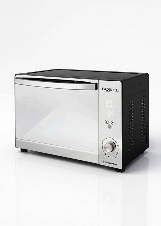 آون توستر50 لیتری دوسینی دیجیتالی دو المنت تایمردار دارای جوجه گردان سونیل SONIL STP620 با گارانتی کتبی