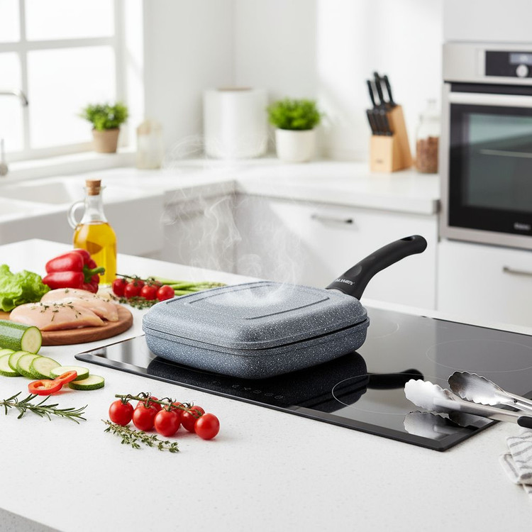 تابه گرانیت دوطرفه رژیمی آلور دسته باکالیت سایز36 اصلی آلور Alver با گارانتی شرکتی