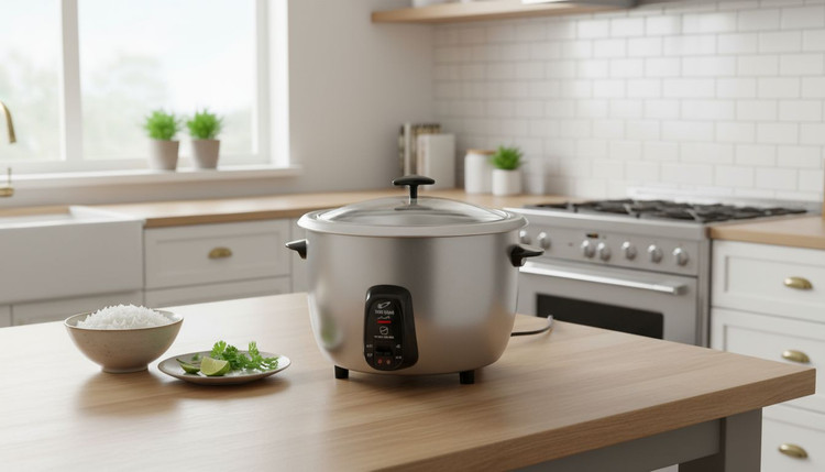 پلوپز آرام پز کیک پز 4 نفره نگین خزر اتوماتیک با گارانتی کتبی شرکتی