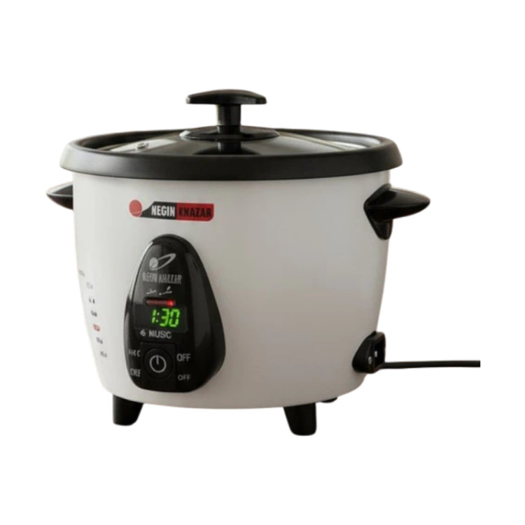 پلوپز کیک پز 4 نفره تایمردار نگین خزر موزیکال با گارانتی کتبی شرکتی